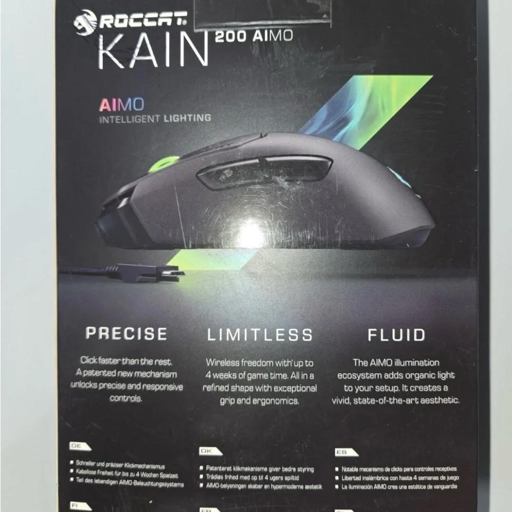Kain 200 AIMO Wireless Mouse - Black